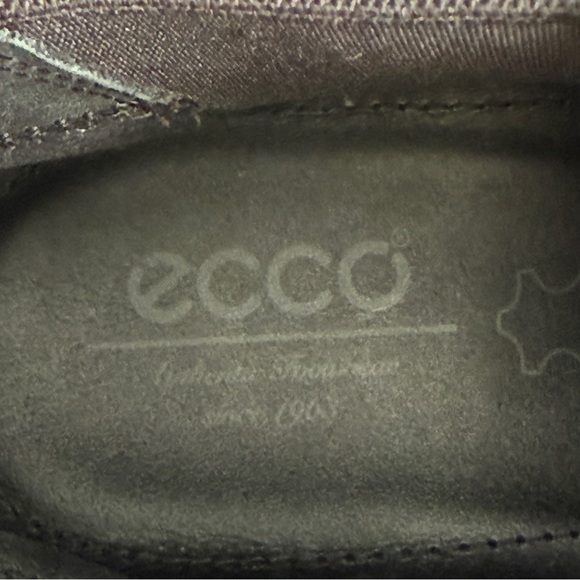 ECCO Men Black Suede Chelsea Ankle Boots 44 Textured Leather Pull On Scandi Shoe main image 8